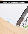 11x14 inch rigid cardboard mailer showing wide edge with magazines, focus keyword: 50 Pack 11x14 Inch Rigid Cardboard Mailers Stay Flat White Self Seal Photo Envelopes For Photos Documents Prints No Bend 13.6 By 11.2 Inches Ship Ready For Fragile Prints