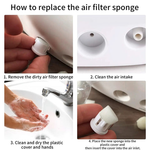 How to replace Replacement Nebulizer Filter Sponge For Clear Airflow In Your Nebulizer System Pack Of 48 White Air Filters