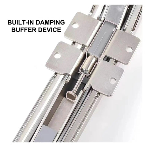 Built Tough Heavy Duty Sliding Door Hinge For Cabinets And Wardrobes, Durable Furniture Hardware With Smooth Sliding Movement, High Load Bearing, Stable Connection, Easy mounting, Ideal For Frequent Use built-in damping buffer device, metal