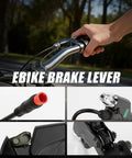22Mm Ebike Brake Lever for Left and Right on 22Mm Handlebar With Two-Wire Waterproof Connector and 12Cm Cable Replacement Parts for Q20 I9