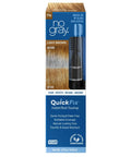 Quick Fix Gray Cover Up For Roots Beards And Brows Light Brown Shade Instant Root Touchup Brush packaging with before and after examples.
