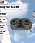 Rugged Nylon Sailing Cam Cleat 130 For Line Size 0.125 To 0.375 Inch 3 To 10 mm Marine Rigging Cleat Built For Sailboats