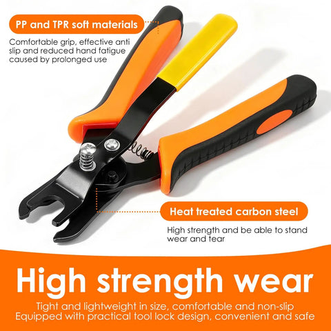 3 In 1 Angled Air Line Removal Pliers For Quick Release Of Push To Connect Pneumatic Fittings One Quarter To One Half Inch Your Go-To Tool For Auto Shop And DIY Air Hose Work, heat treated carbon steel, PP and TPR grip