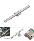 12mm Linear Rail with Mini Bearing Steel Rails and Slide Block Set for small equipment and precision measuring gear