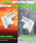 No Drill Solar Panel Mounting Brackets Kit for RV Roofs Boats Caravans ABS Corner Mounts showing UV and snow resistance