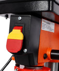 Get This Awesome 8 Inch Benchtop Drill Press With Laser Guide And Vise For Precision Drilling power switch detail