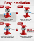 Step-by-step guide for Badass Two Piece Adjustable Screw Jack Post Set For Foundation Leveling with visual installation instructions.