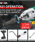 Five Piece Half Inch Drive Impact Wedge Proof Extractor Set For Bolt Removal And Safe Disassembly Extended Reach Design For Hard To Reach Fasteners For Tough Jobs, 1/2in drive