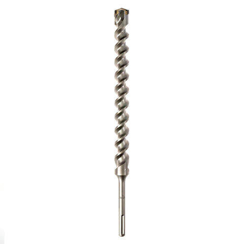 2 Inch Carbide Tipped SDS Max Masonry Drill Bit With Cross Tip And Wide Flute Four Cutting Points 2 Inch Diameter Ready For Deep Holes
