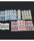 Kick Your Wiring Game Up With Solder Seal Heat Shrink Butt Terminals Featuring Solid Electrical Wire Connectors And Cable Terminals For Rock Solid Connections That Never Fall Apart Or Short Circuit On You. assorted heat shrink butt connectors blue yellow red clear