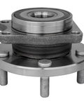 Front view of Four Piece Front And Rear Wheel Bearing Hubs Assembly For Subaru Legacy Outback Forester WRX STI Ascent 2015 Through 2021 Five Lug Design Durable Wheel Hub Set For Your Ride All Wheel Drive Subarus