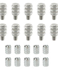10 Pack 8X23Mm Cabinet Shelf Pins Nickel Plated Silver Finish For Glass And Wood Bookcases No Sweat Setup Heavy Duty Furniture Pegs To Secure Shelves