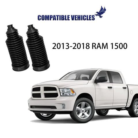 Two Piece Beefy Steering Tie Rod End Bellows Boot Kit For Ram 1500 2013 2014 2015 2016 2017 2018 Rack And Pinion Boots Replacement