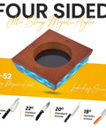 Rolling Knife Sharpener Kit With Magnetic Base And Four Angle Base, showing 15, 18, 20, 22-degree options.