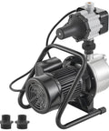 1HP Shallow Well Pump Portable Jet Pump With Automatic Controller 1380 GPH 145 Ft Head Stainless Steel Water Transfer For Garden Lawn Irrigation System Auto Controller Included