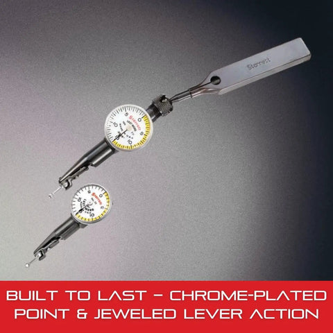 Last Word Dial Test Indicator Pro Grade With All Attachments White Half Shaded Face Zero Point Zero Three Zero Inch Range Zero To Fifteen Dial Reading One Thousandth Inch Graduation Model 711GCSZ