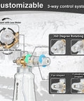 Foam Cannon For Pressure Washer With Dual Connector Car Wash Soap Attachment Snow Foam Thick Foam And High Pressure Rinse, customizable 3-way control system.
