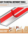 Top Shelf 4 Pack Clear Wall Corner Protectors 48 Inch Long Transparent PVC Edge Guards with easy install nano-glue.
