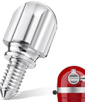 1.65 Inch Attachment Knob Thumb Screws for Kitchen Mixers Chrome Finish 6061 Aluminum Upgrade Replacement Parts installed on mixer
