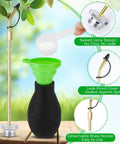 Diatomaceous Earth Duster For Cracks And Crevices, Long Metal Tube Powder Applicator with brass nozzle, black bulb design.