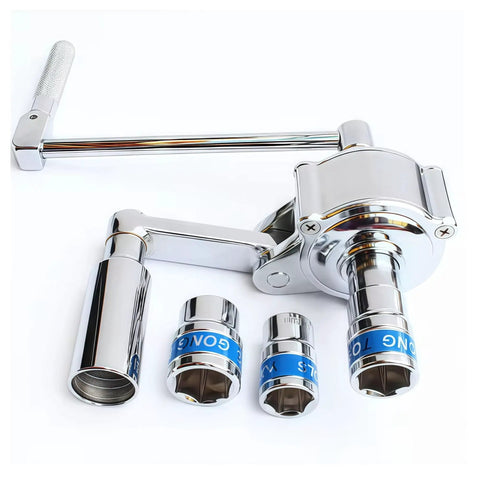 Get Your Heavy Haul Wrench Set That Handles 3,200 NM Torque For Easy Lug Nut Removal And Tire Jobs No Sweat With This Durable Torsional Multiplier Tool Built For Real Street Mechanics. chrome torsional multiplier wrench set with sockets