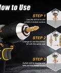 12 Piece Stripped Screw Extractor Kit With Drill Bits For Removing Stripped Rusty Or Broken Nuts And Bolts Easy Out Tools instructions