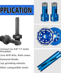 2 Pack Core Drill Bit Adapters 5/8-11 Thread To 3/8 Inch Triangle Shank Heavy Duty Conversion tools and applications