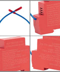 Rock Solid Automatic Aerosol Fire Extinguisher With Advanced Heat Sensor And Quick Flame Detector Tech details on red device.