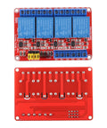 Four Channel 12V Relay Module With Opto Isolation And High And Low Level Trigger Independent Relays for Arduino Raspberry Pi