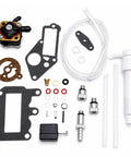 Components of the Outboard Fuel Pump And Carb Repair Kit For 9.5 HP Marine Outboards, Complete Fuel System Service Kit on display