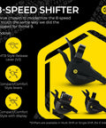 8 Speed Compact Multi Shift Cycling Groupset Kit With Rear Derailleur Shifters 11 To 42T Cassette 116 Link Chain Shift Housing For Mountain Bike Drivetrain Upgrade Ride Ready black 8-speed shifter