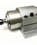 Heavy Duty CNC Spindle Mount Bracket With Four Hex Head Screws And Fully Compatible 120Mm Or 125Mm Aluminum Holder side view image.