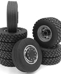 RC Car Repair Kit For One Fourteen Scale RC Tractor Truck And Trailer With Durable Wear Resistant Tires And Rims Set