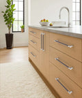 Kitchen drawers with 10 Pack 3 Inch Brown And Satin Nickel Cabinet Pulls With Knurled Grip Coffee Silver Two Tone Handles