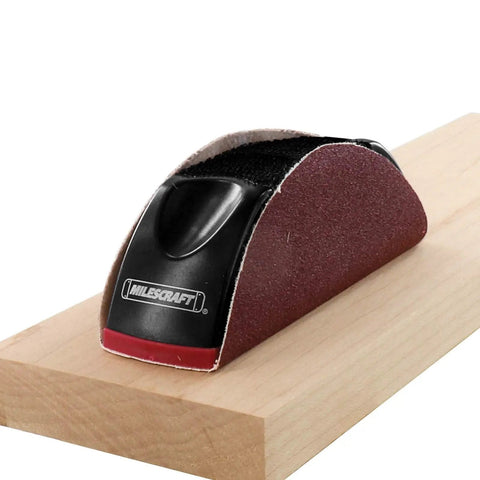 Hand Sanding Tool For Getting Into Nooks And Crannies On Intricate Surfaces With 5 Inch Disc Compatibility, ergonomic black sand plane