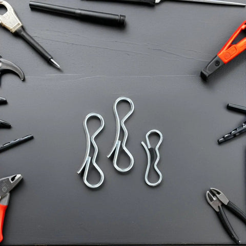 Heavy Duty Bow Tie Lock Cotter Pins Set Two Kits Of Five Pieces Each For Lawn Mower Fasteners Hidden Deck Clip Hardware