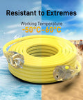 25 Foot Heavy Duty Outdoor Extension Cord With Waterproof Weatherproof Build LED Lighted Outlet And Locking Receptacle