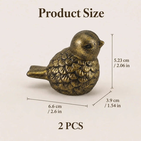 Super Dope Bronze Ceramic Toilet Bolt Covers Featuring Charming Bird Sculpture, size 5.23 cm by 6.6 cm, decorative toilet cover.