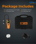 Infrared Refrigerant Leak Detector For HVAC And Automotive Use, Pro Grade Sniffer With Fast Freon Detection, Anti Interference Sensor, High Sensitivity Low Med High, Long Life Infrared Sensor ILD200 package with case, cable, filters, and detector