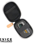 Open All In One Travel Case For Fluke TC01A 25Hz iSee Mobile Thermal Camera And FLIR One Pro LT Gen 3 Pro, Tweed Gray interior view