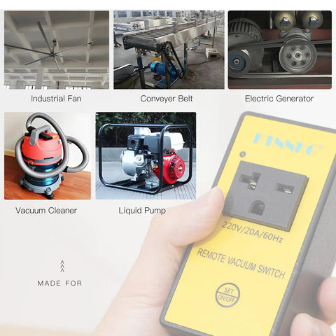 Image showing a 220V Rock Solid Plug And Play Remote Switch With Dead Simple One Touch Control for industrial machines.