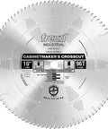 Beast Cabinetmaker Crosscut Blade 16 Inch 96 Teeth TiCo Hi Density Carbide with ATB Tooth Design, front view of blade