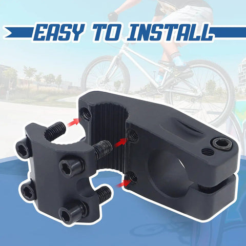 Rugged Aluminum BMX Bike Stem 95mm Rise for 22.2mm Bars and 1 1/8 Inch Fork Matte Black Ride Ready Finish Lightweight 10 Oz