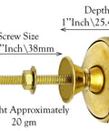 Sky Blue Brass Door Knobs Set Of 6 38mm Handcrafted Drawer Pulls And Cabinet Knobs For Cabinets Wardrobes And Kitchen Cupboards Includes Screws For Easy Install, brass knob with 1.5 inch screw and 1 inch depth