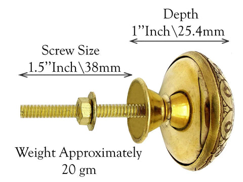 Sky Blue Brass Door Knobs Set Of 6 38mm Handcrafted Drawer Pulls And Cabinet Knobs For Cabinets Wardrobes And Kitchen Cupboards Includes Screws For Easy Install, brass knob with 1.5 inch screw and 1 inch depth
