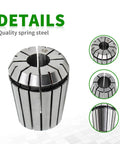 ER32 Spring Collet Set For CNC Milling Lathe And Engraving Machines, 26 Piece Kit, Full Size Range From 1/16 In To 13/16 In