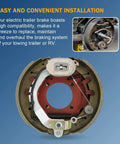 Image of Badass Electric Trailer Brake Assembly Pair Built To Hustle, showcasing internal components for easy installation on trailers.