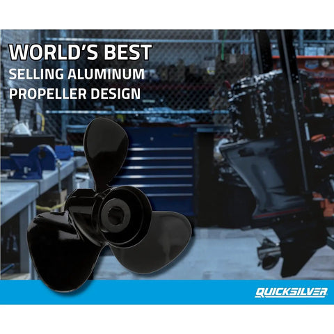 Black Diamond 3-Blade Aluminum Boat Propeller 14.5 Diameter 19 Pitch Right Hand Spin For 90-115HP Command Thrust And 150-300HP Mercury MerCruiser Motors