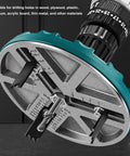 Adjustable Hole Saw Kit For Woodworking Pros: 12 High Performance Blades Cut Smooth 1.8 To 5 Inch Rounds Fast With Aluminum Alloy Durability, adjustable hole saw on wood