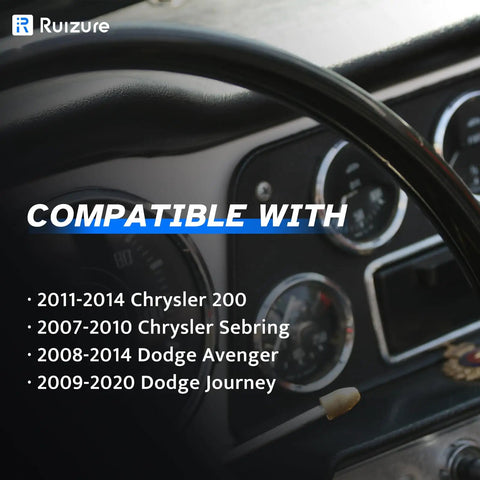 Image showing compatibility details for Front Abs Wheel Speed Sensor Pair For Dodge Journey Avenger Chrysler 200 Sebring 2007 To 2020.